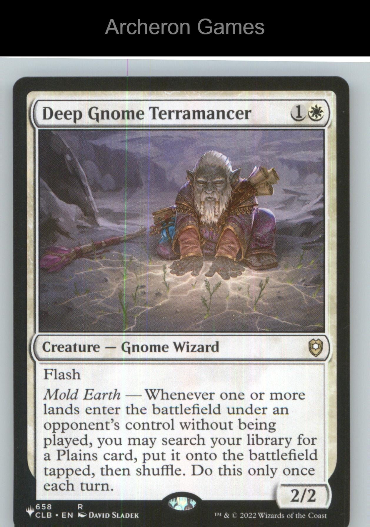 Deep Gnome Terramancer CLB 658 R MTG Card NM/EX+