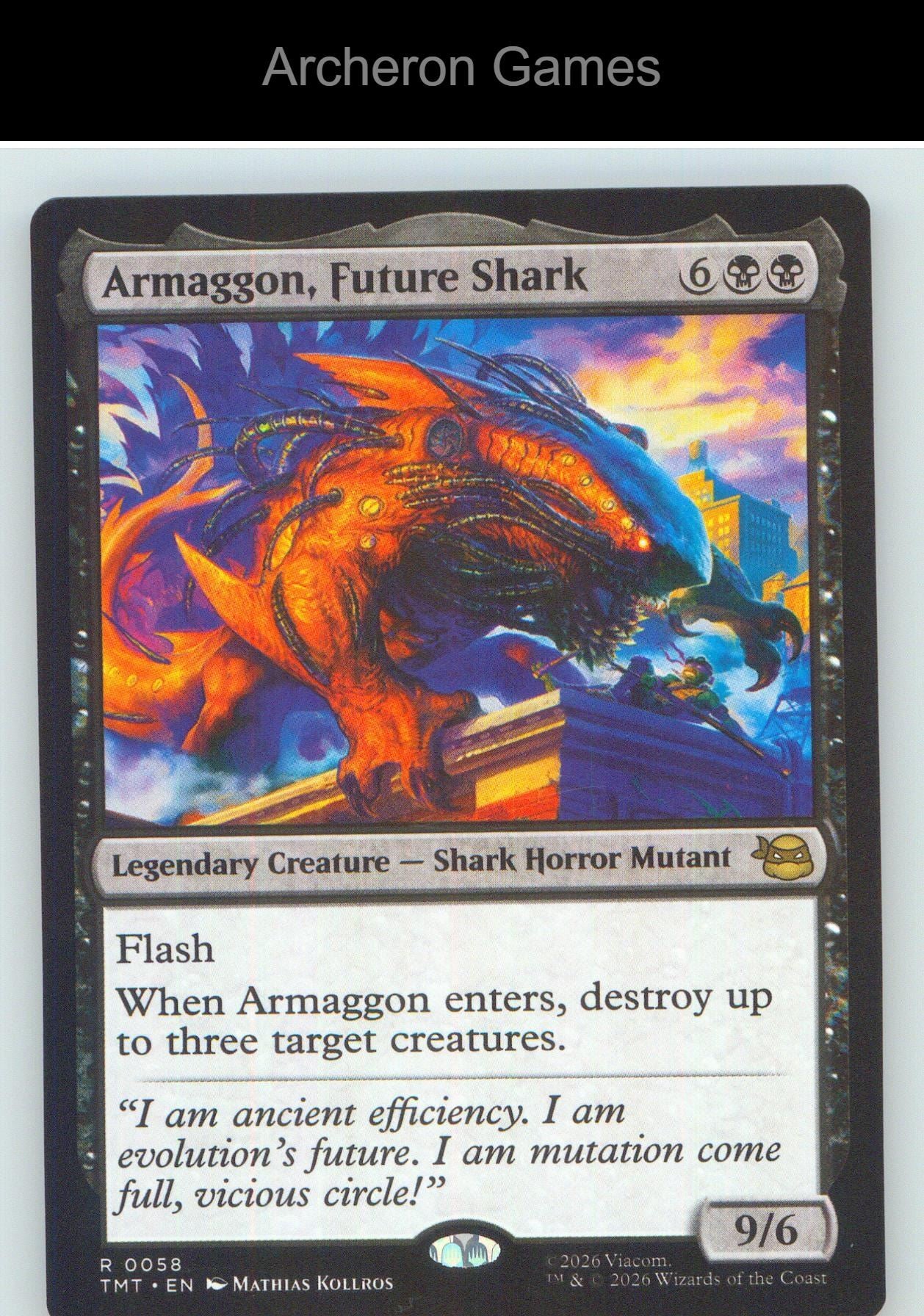 Armaggon, Future Shark TMT 0058 R MTG Card NM/EX+