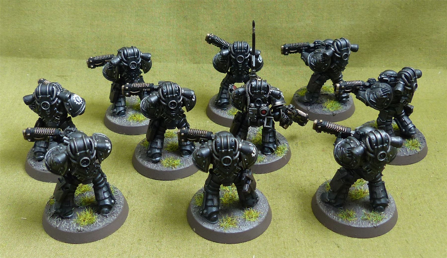 MKIII Tactical Squad set of 10 painted - Iron Hands - Warhammer Horus Heresy #2QK