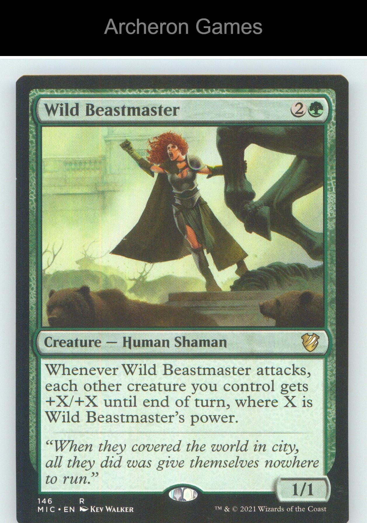 Wild Beastmaster MIC 146 R MTG Card NM/EX+