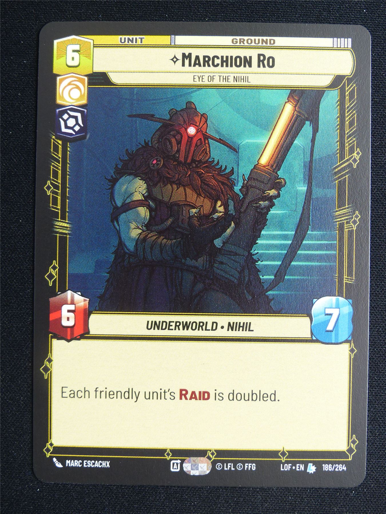 Marchion Ro 186/264 - Star Wars Unlimited Card #3UQ