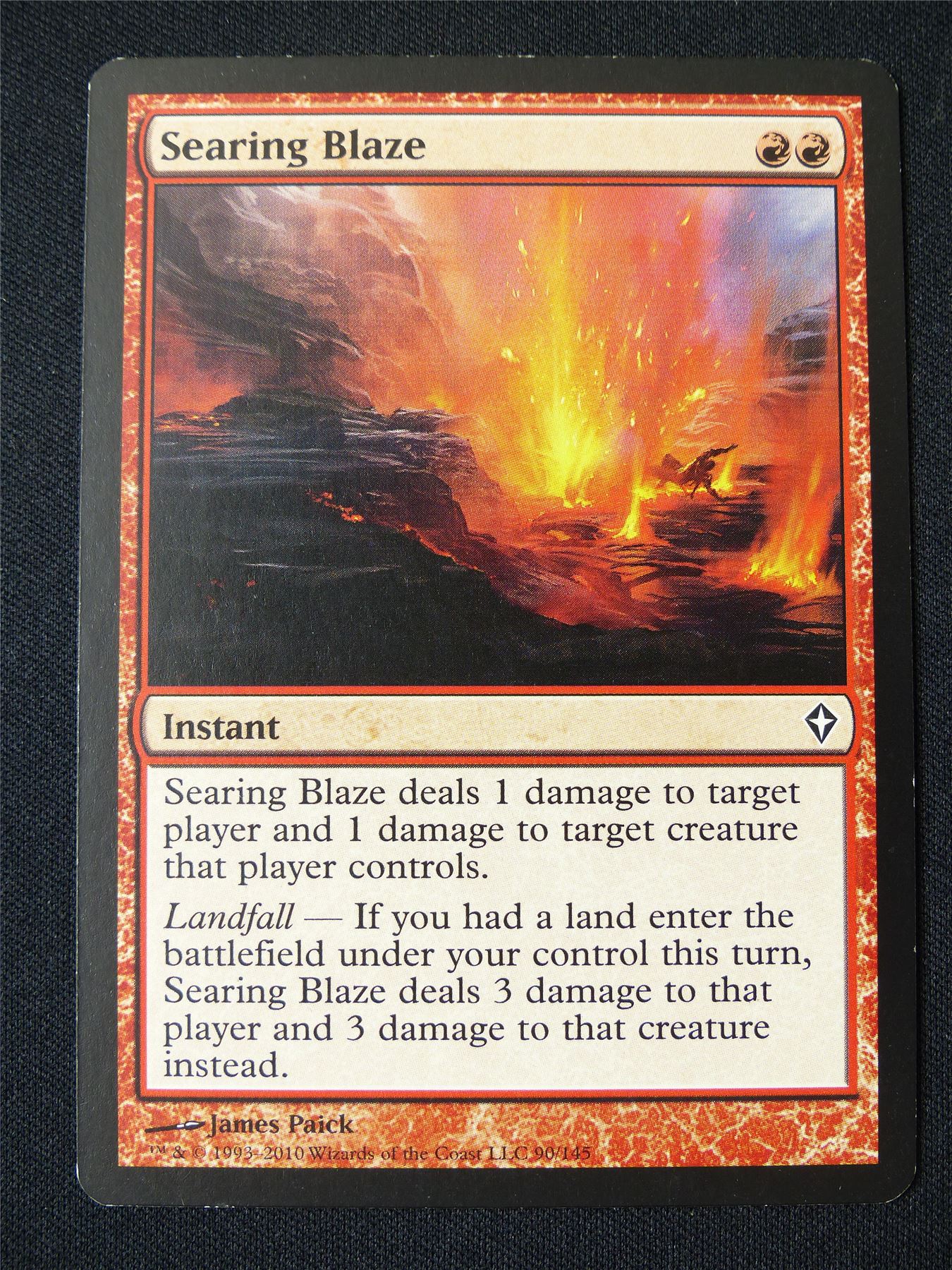 Searing Blaze - WWK - Mtg Card #23X