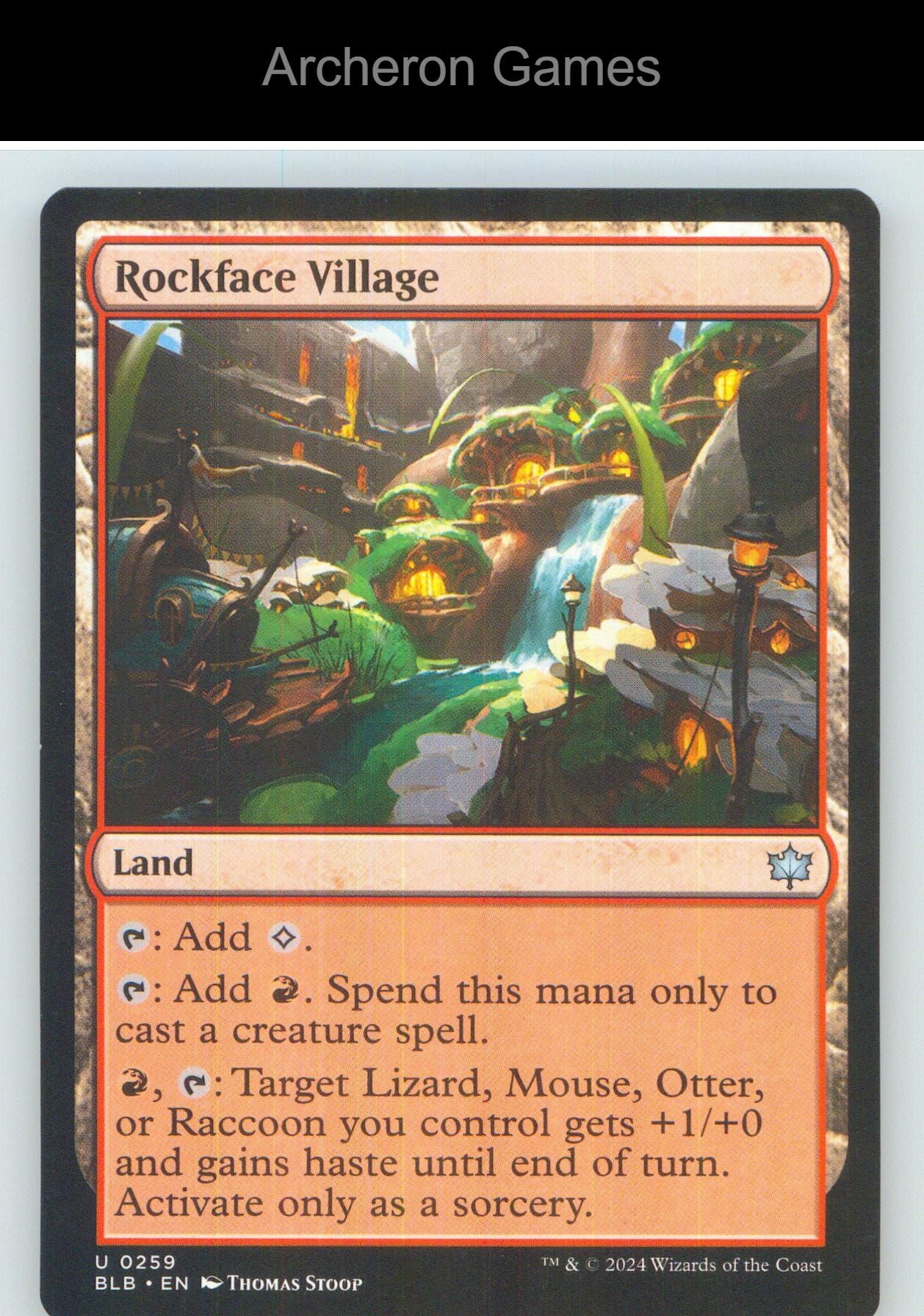 Rockface Village BLB 259 UC MTG Card NM/EX+