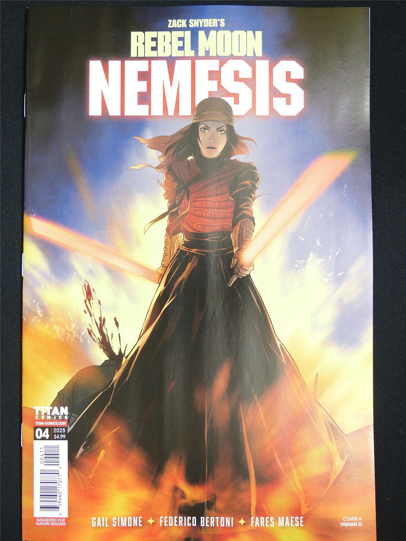 Zack Snyder's REBEL Moon Nemesis #4 - Jan 2026 Titan Comic #14Z