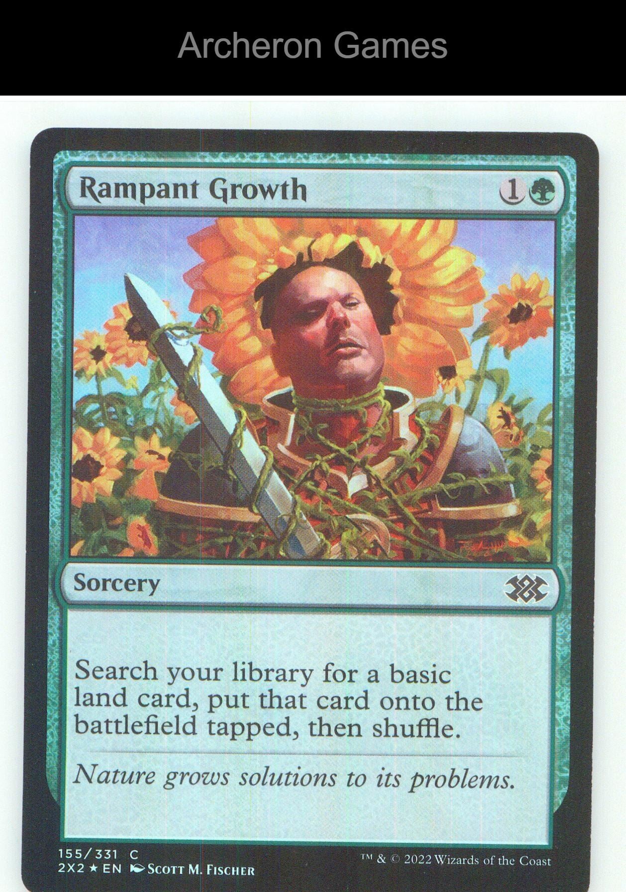 Rampant Growth 2X2 155 C MTG Card NM/EX+ Foil