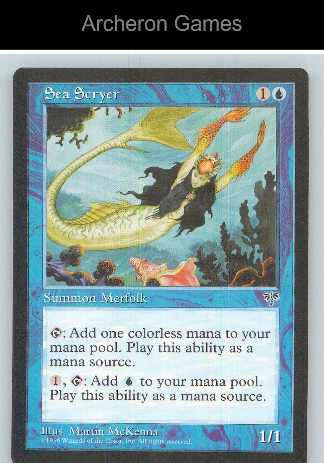 Sea Scryer MIR C MTG Card NM/EX+