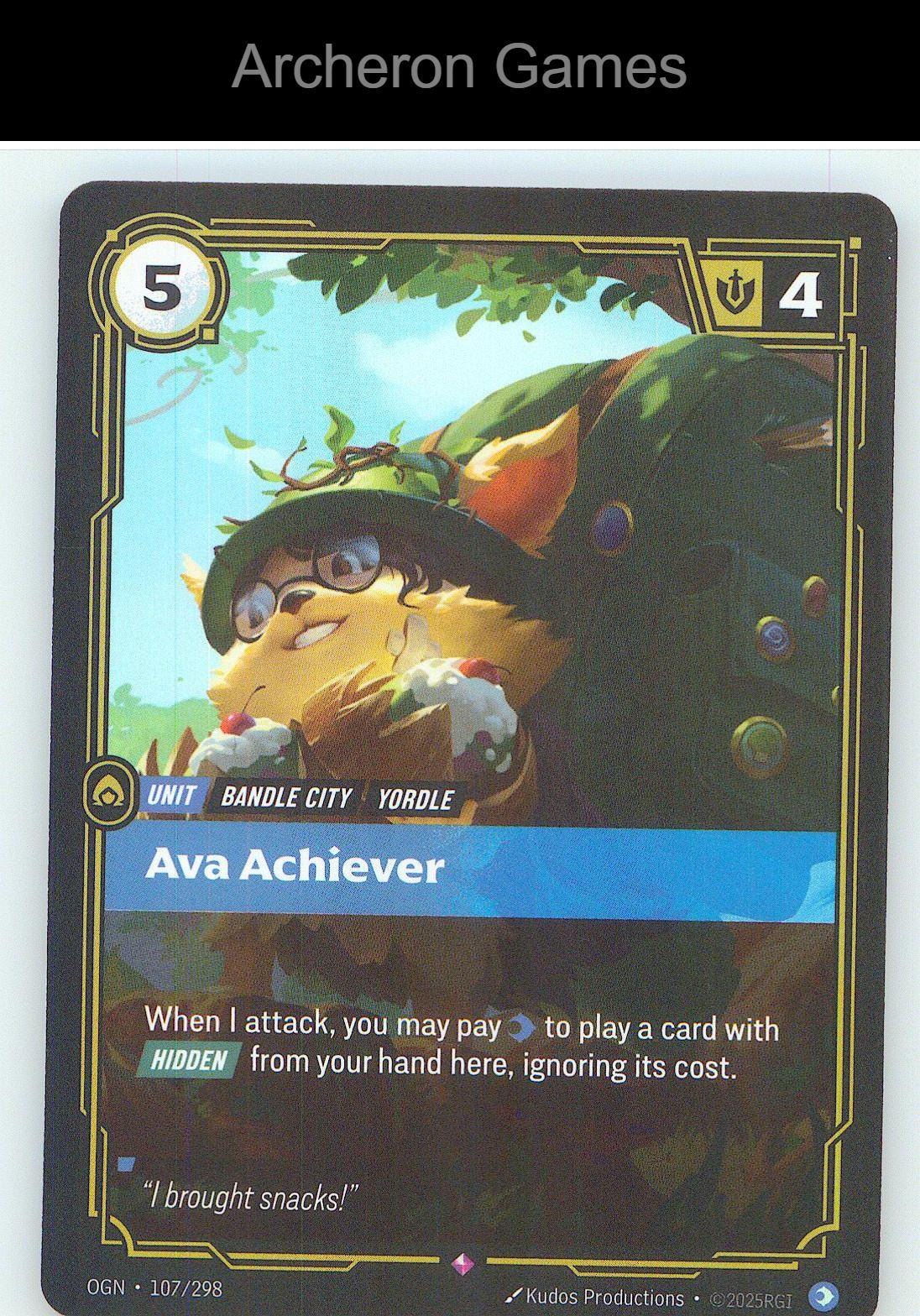 Ava Achiever OGN 107/298 R Origins Riftbound Card