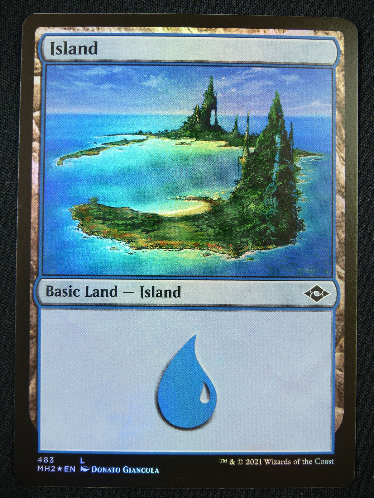 Island 483 Foil - Mtg Card #22F