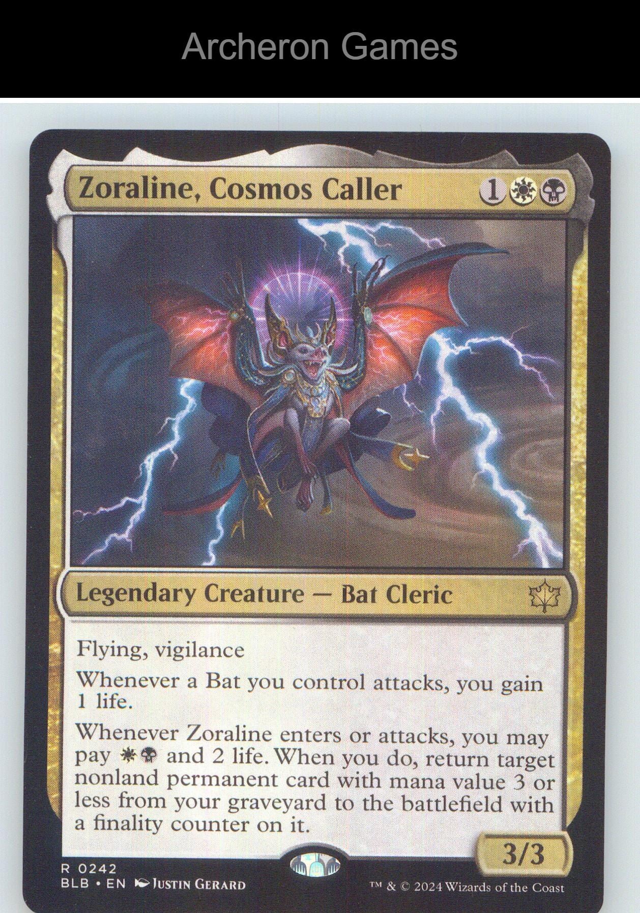 Zoraline, Cosmos Caller BLB 242 R MTG Card NM/EX+