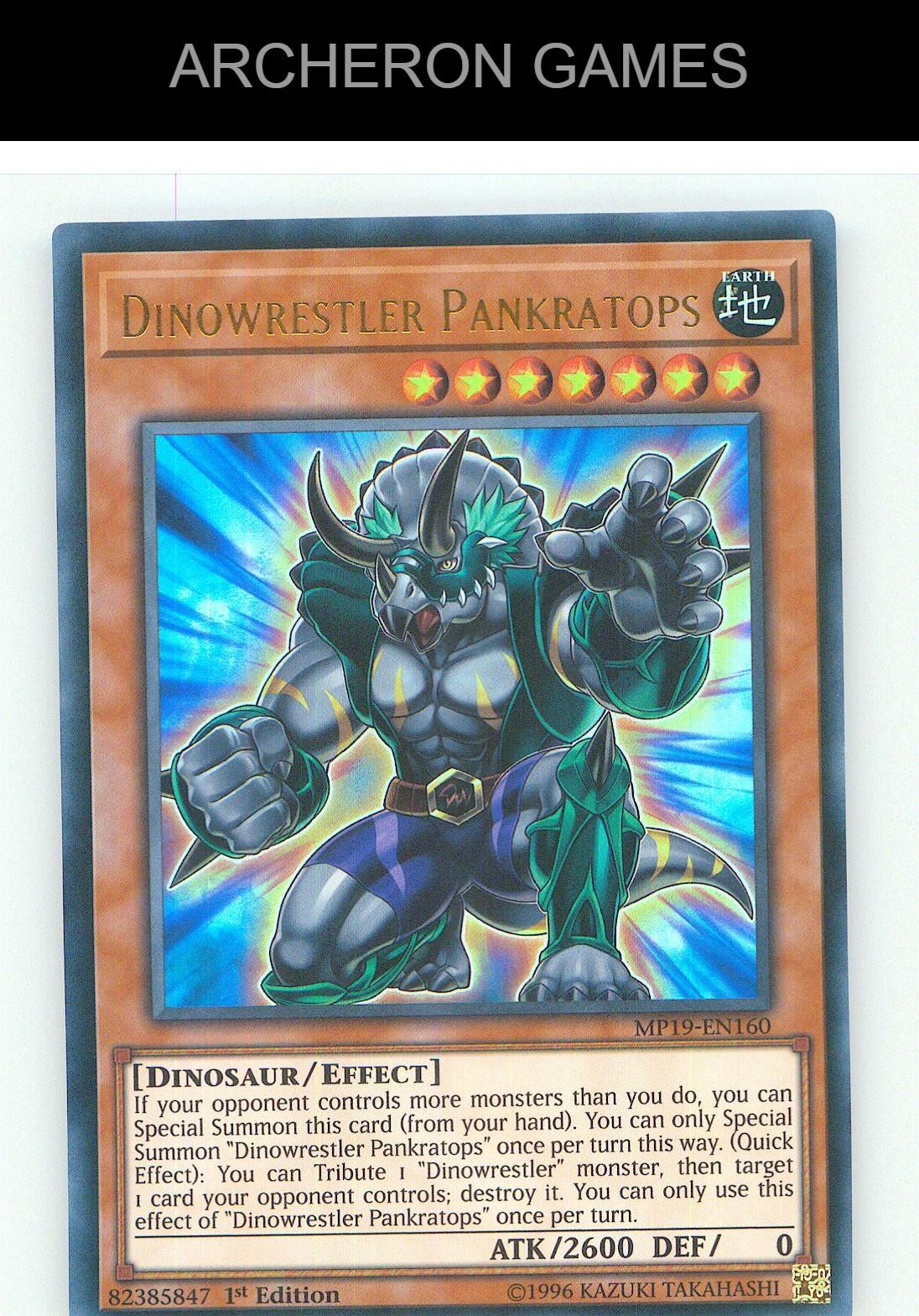 Dinowrestler Pankratops Ultra Rare YUGIOH Card Unlimited