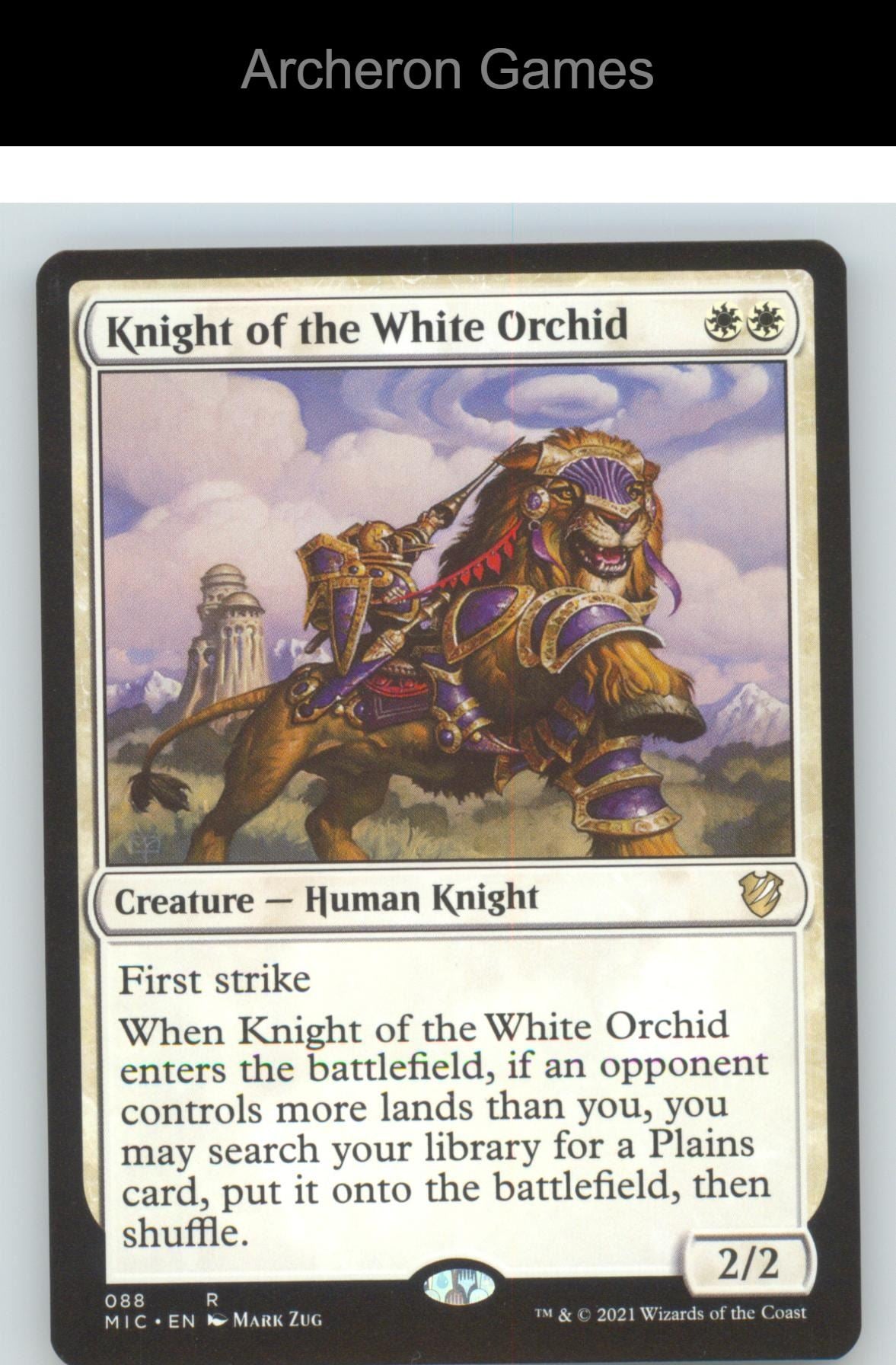Knight of the White Orchid MIC 88 R MTG Card Commander: Innistrad: Midnight Hunt