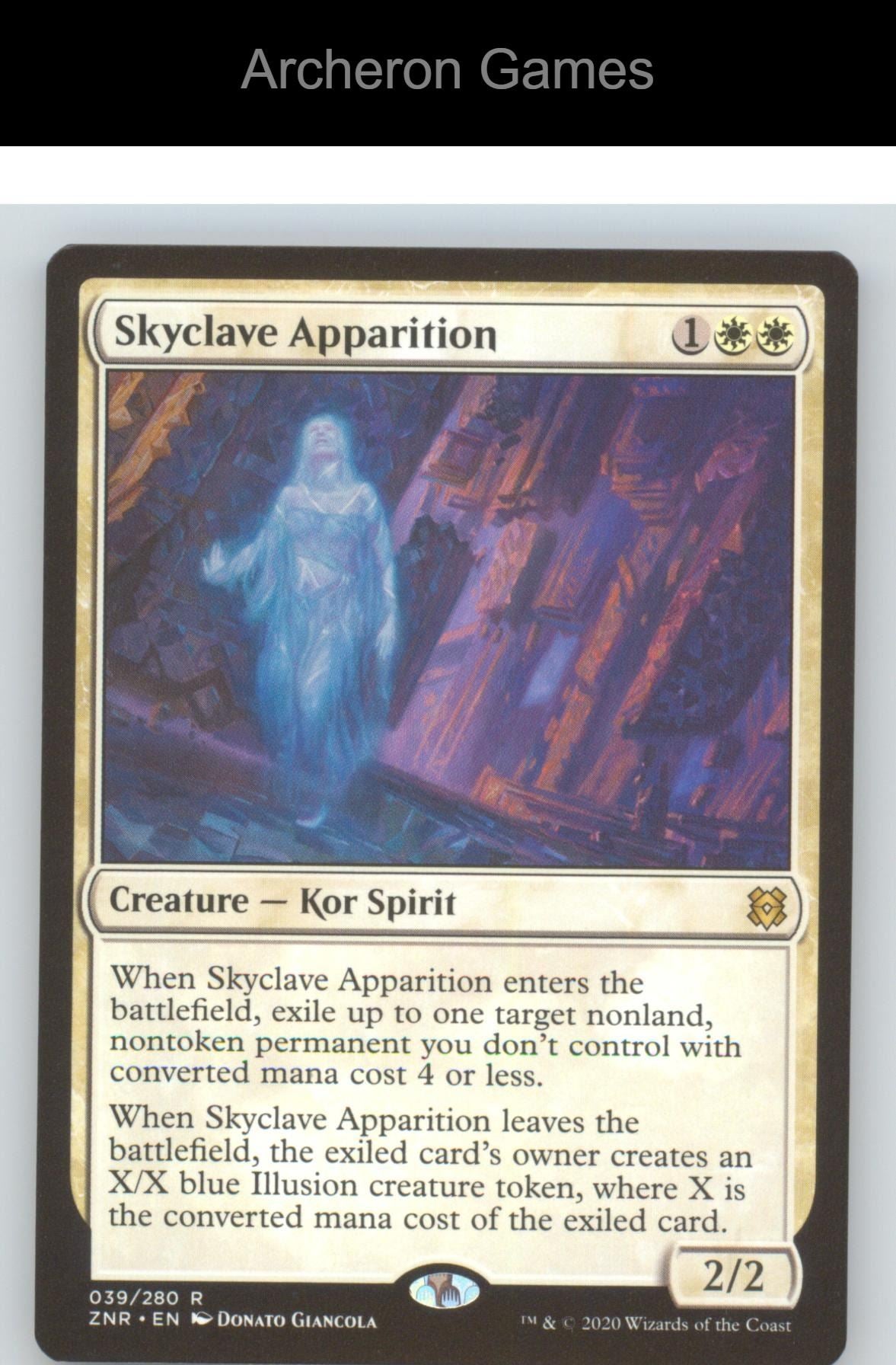 Skyclave Apparition ZNR 39 R MTG Card NM/EX+