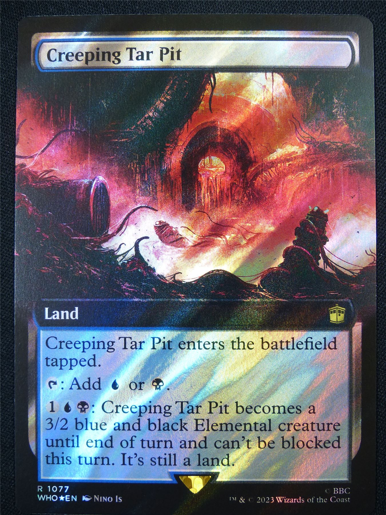 Creeping Tar Pit Extended Surge Foil - WHO - Mtg Card #BW