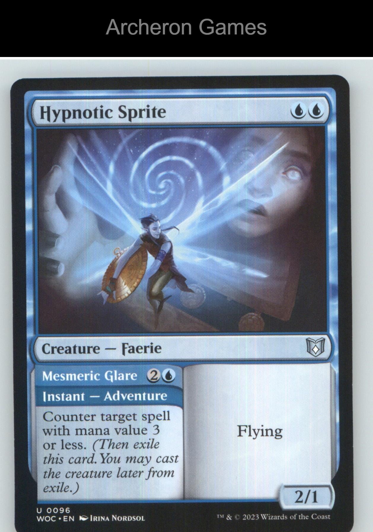 Hypnotic Sprite WOC 96 UC MTG Card NM/EX+
