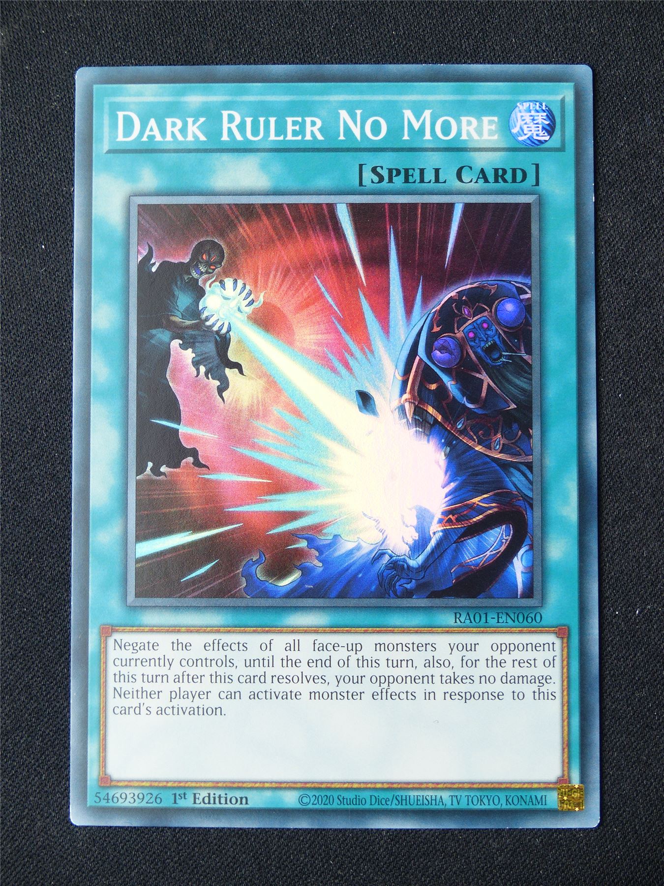 Dark Ruler No More RA01 Super Rare - 1st ed Yugioh Card #898