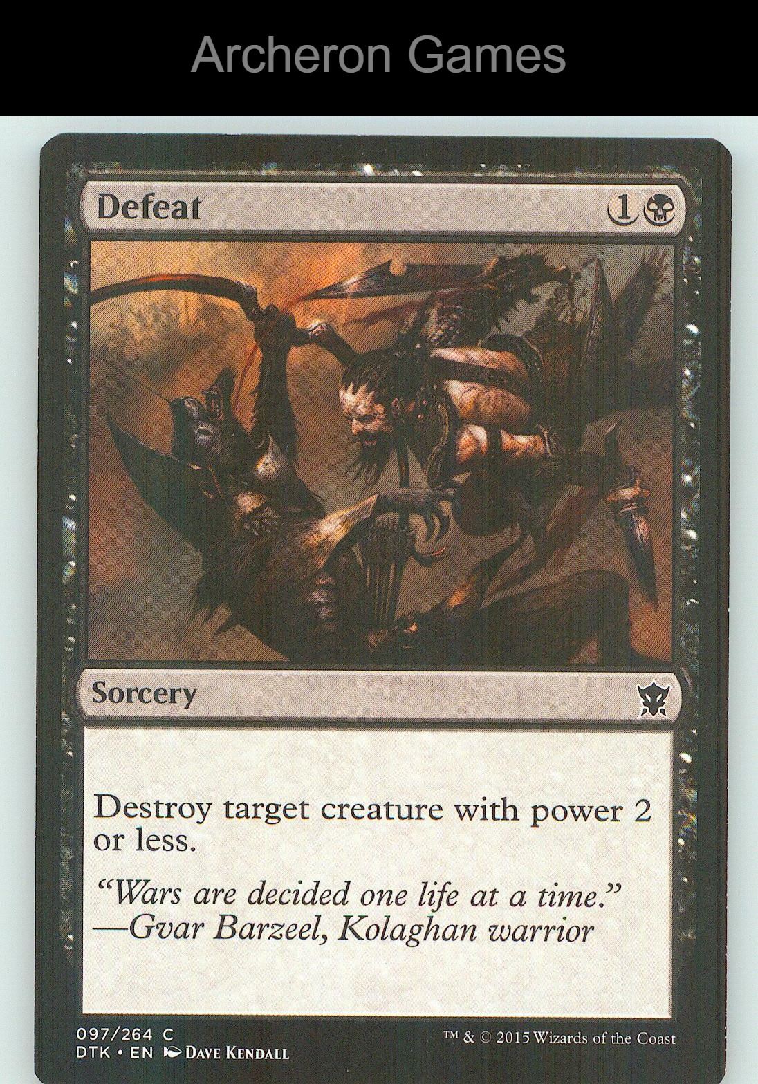 Defeat DTK 97 C MTG Card NM/EX+