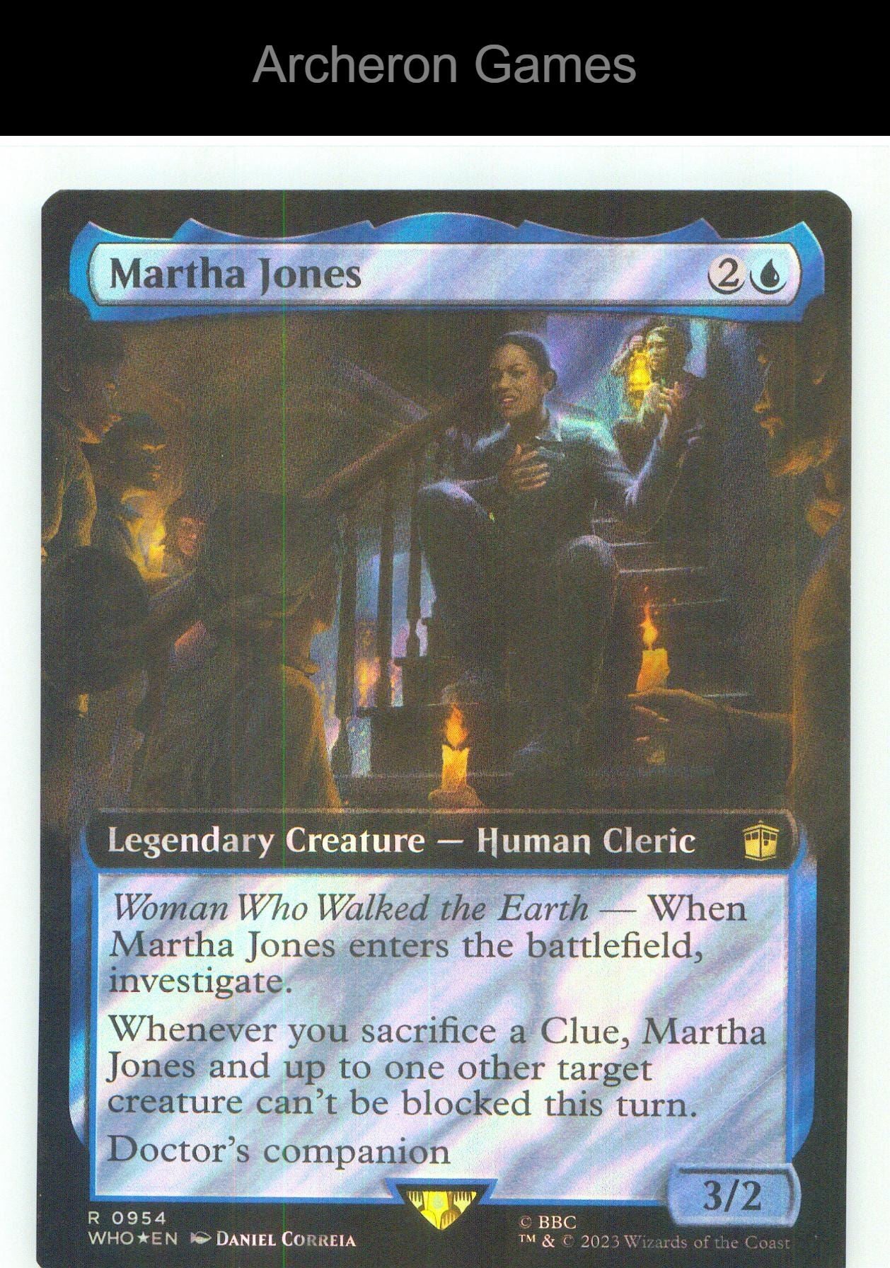 Martha Jones (Extended Art) (Surge Foil) WHO 954 R MTG Card NM/EX+