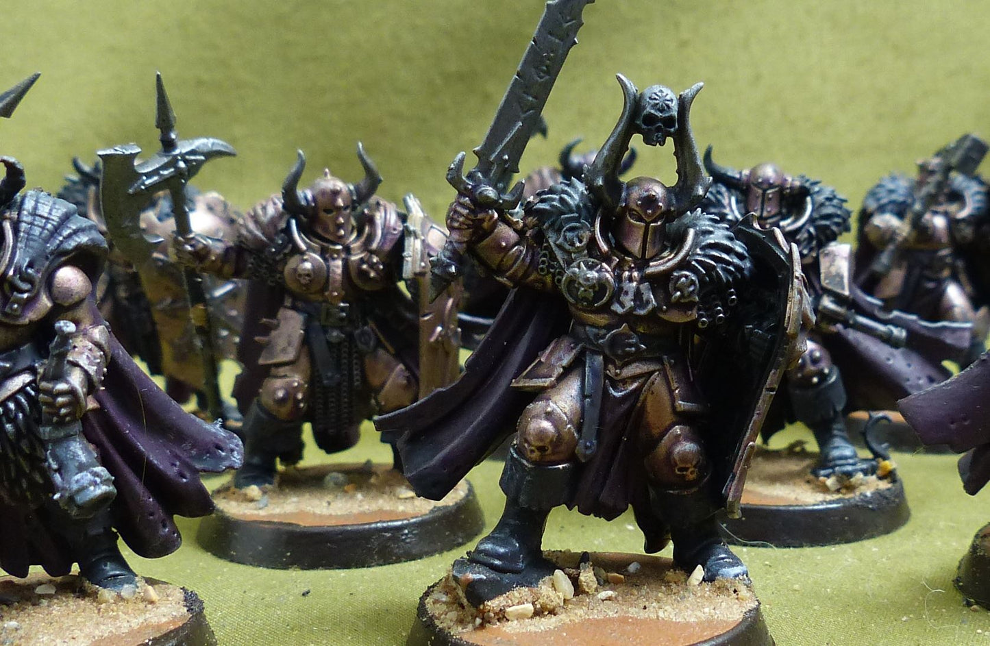 Chaos Warriors painted - Slaves to Darkness - Warhammer AoS #5CQ