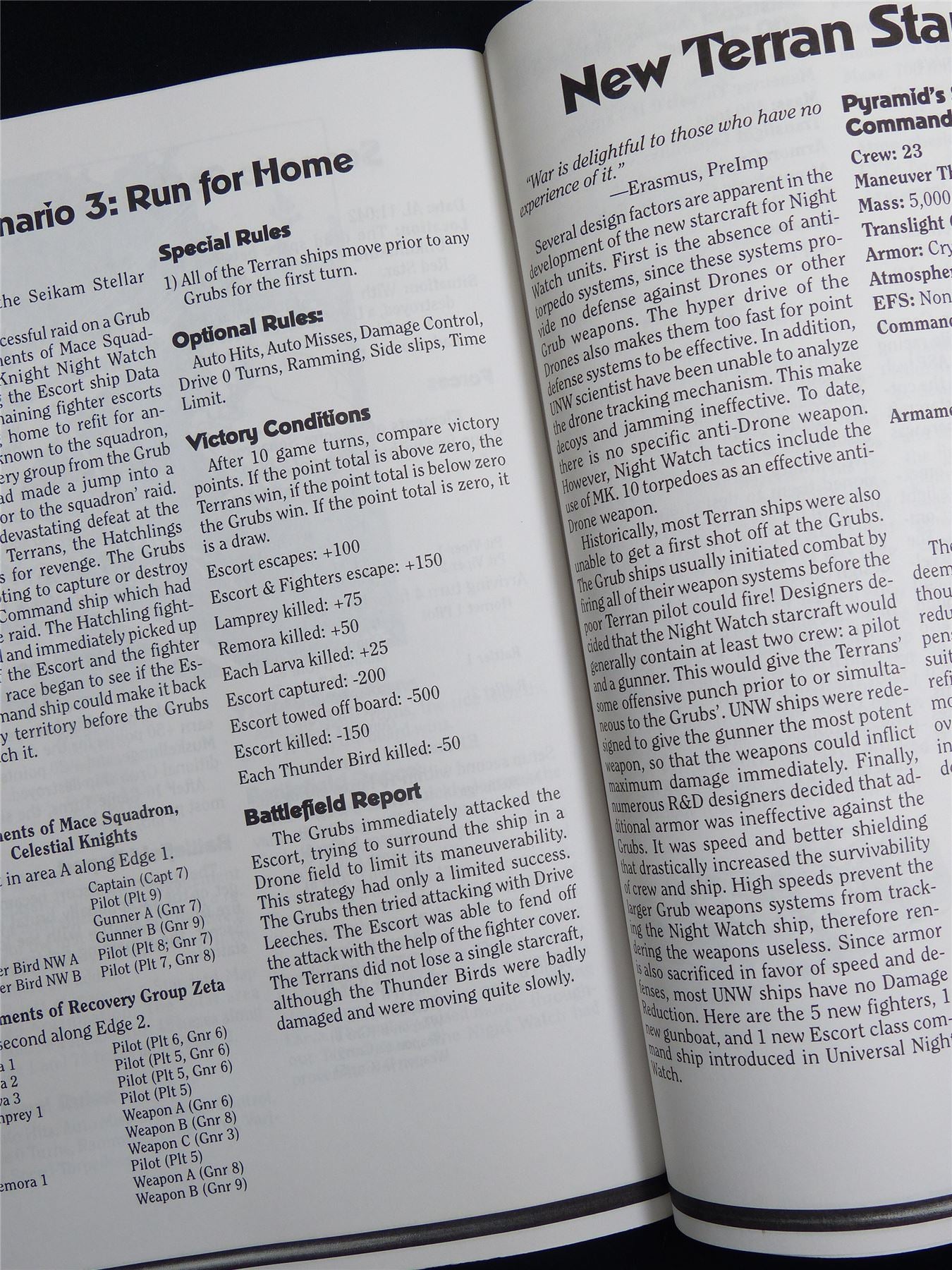 Silent Death: Universal Night Watch Miniatures Sourcebook - I.C.E. Booklet #2QU