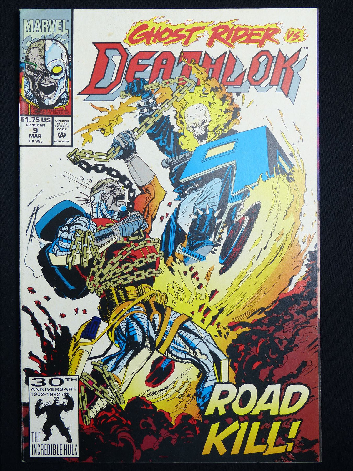 DEATHLOK vs Ghost Rider #9 - Marvel Comic #36F