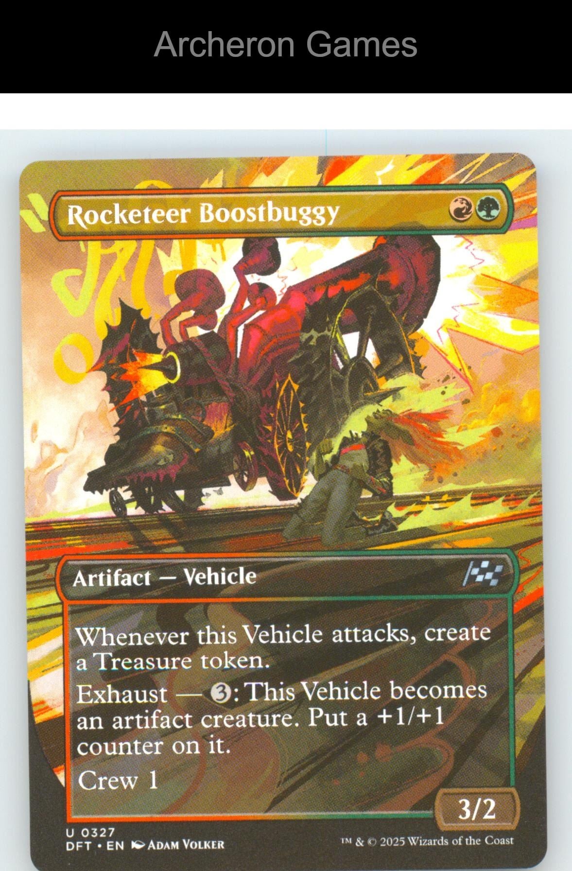 Rocketeer Boostbuggy (Borderless) DFT 327 UC MTG Card Aetherdrift
