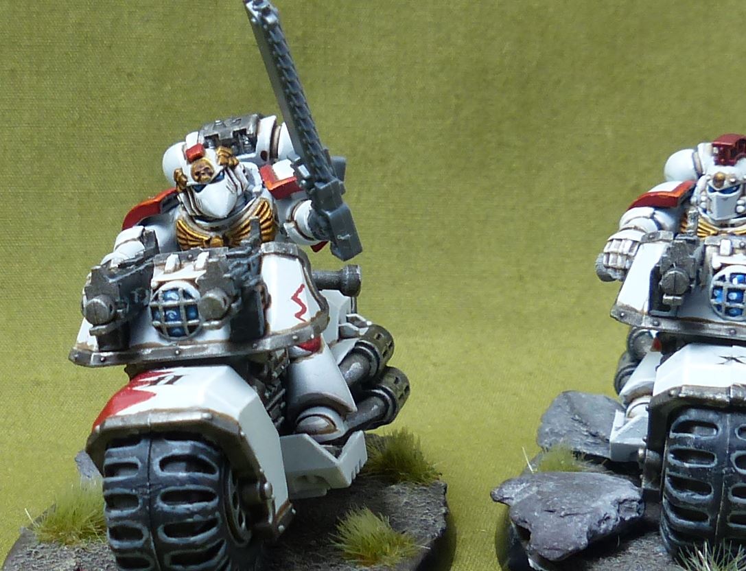 Bike Squad - Space Marines White Scars - Warhammer 40K #2GC