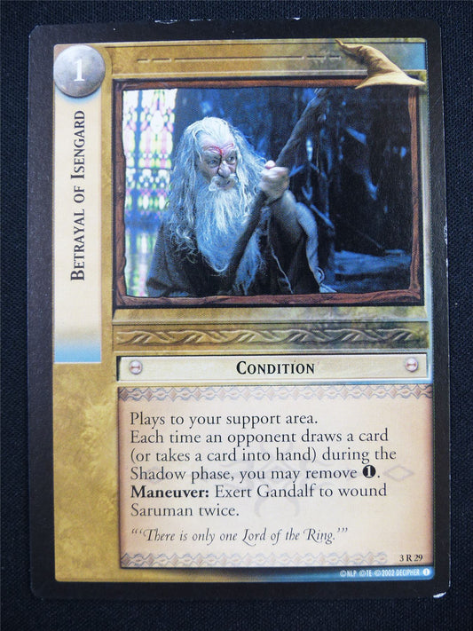 Betrayal of Isengard 3 R 29 - LotR Card #18L