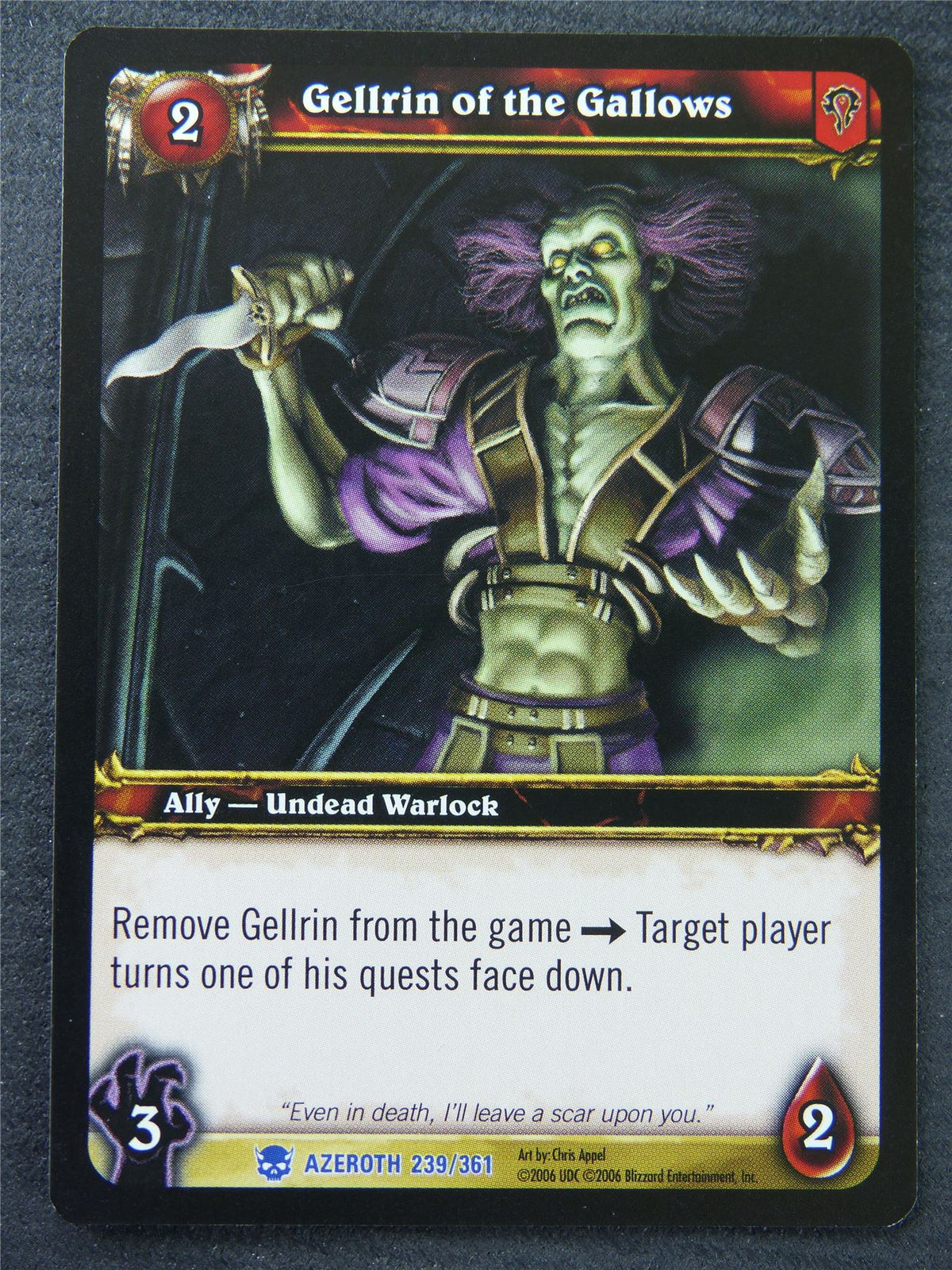Gellrin Of The Gallows - Rare - World Of Warcraft #1MC