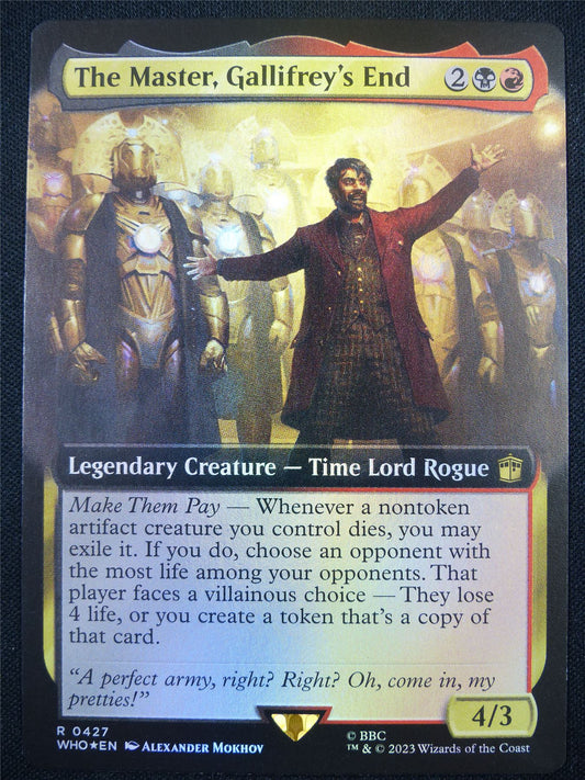 The Master Gallifrey's End Extended Foil - WHO - Mtg Card #FU