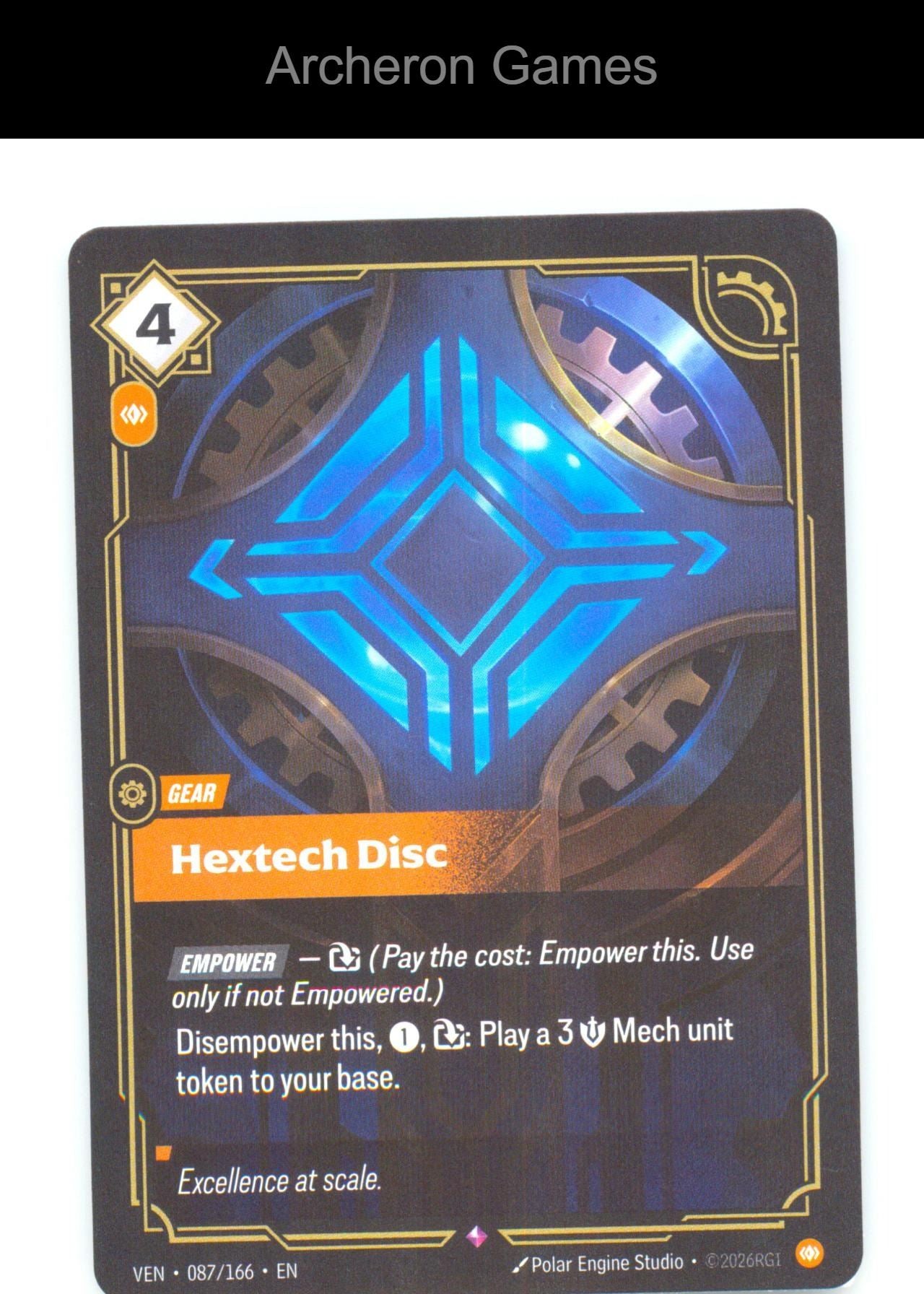 Hextech Disc VEN 087/166 R Vendetta Riftbound Card Foil