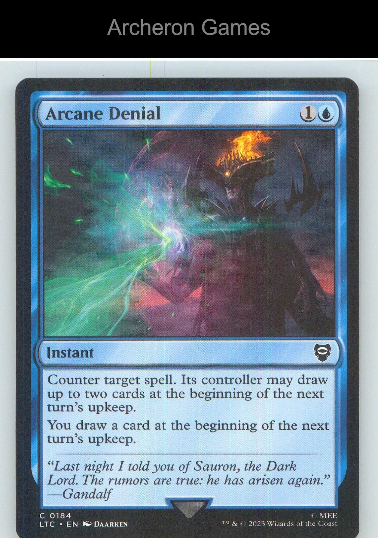 Arcane Denial LTC 184 C MTG Card NM/EX+