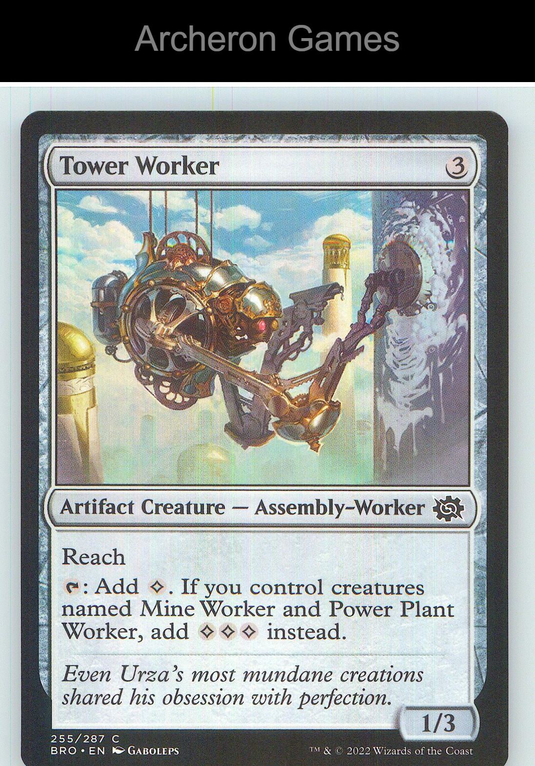 Tower Worker BRO 255 C MTG Card NM/EX+