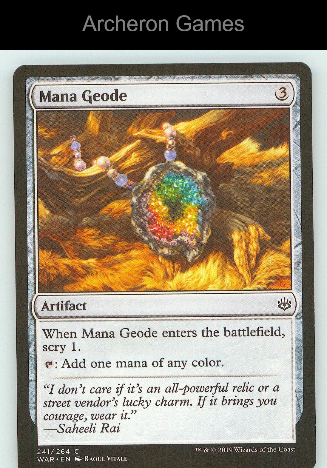 Mana Geode WAR 241 C MTG Card NM/EX+