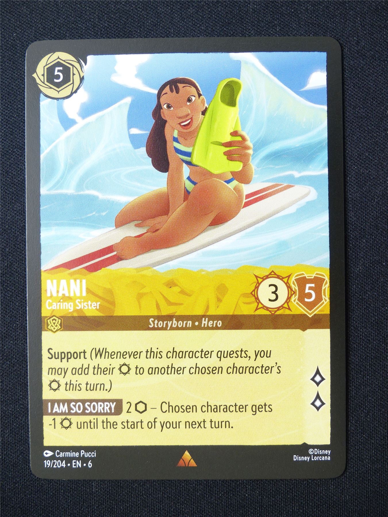 Nani Caring Sister 19/204 - Lorcana Card #6FP