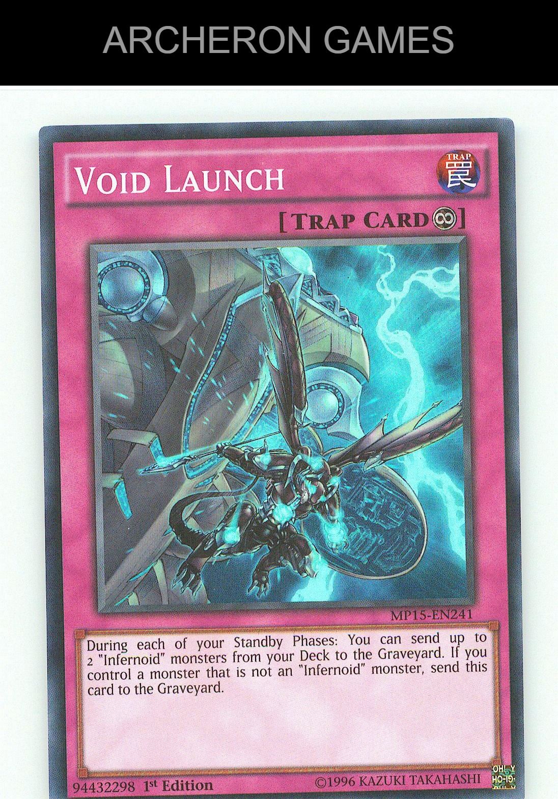 Void Launch SR YUGIOH Card 1st Edition