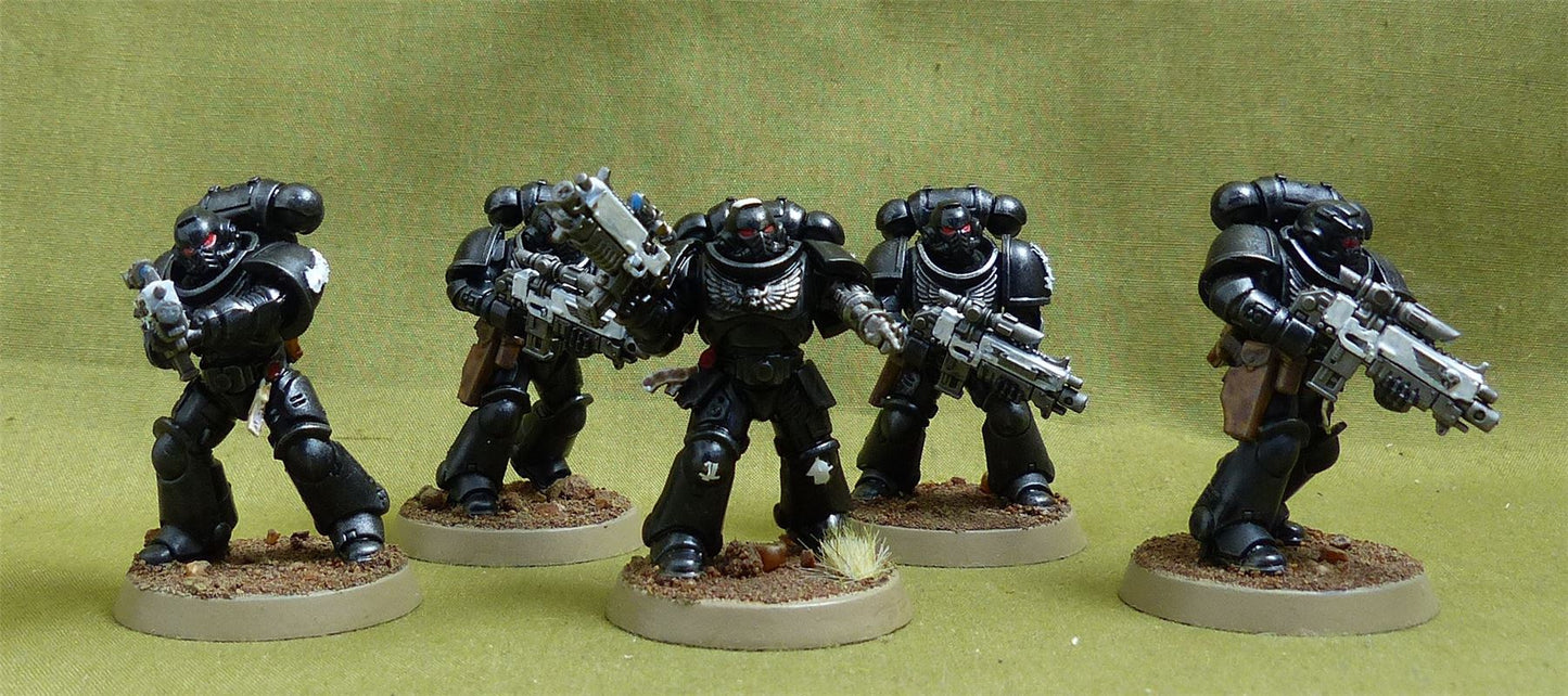 Primaris Intercessors set of 5 painted - Iron Hands - Warhammer 40K #1HI