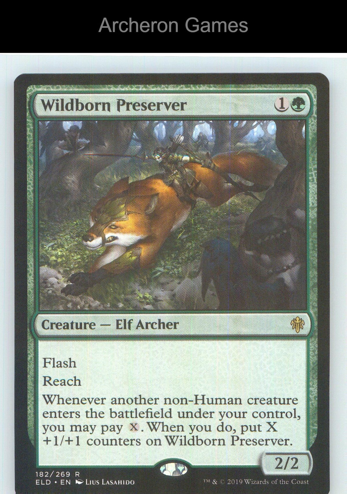 Wildborn Preserver ELD 182 R MTG Card NM/EX+