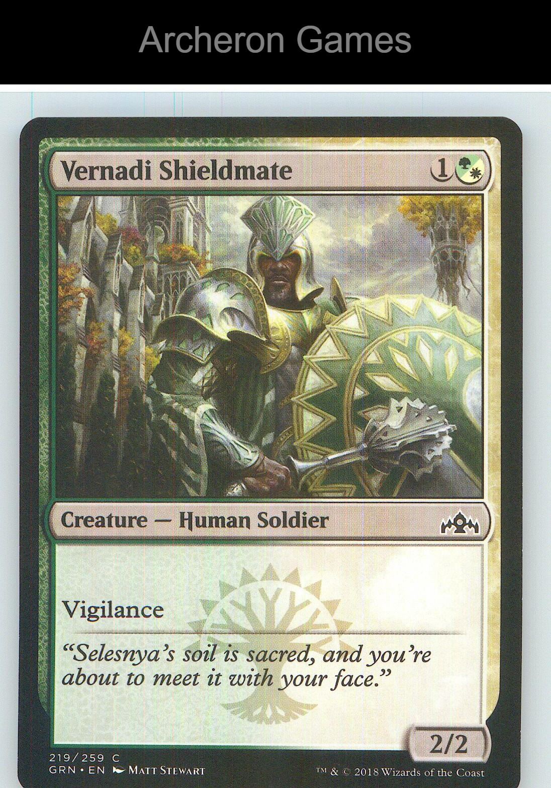 Vernadi Shieldmate GRN 219 C MTG Card NM/EX+