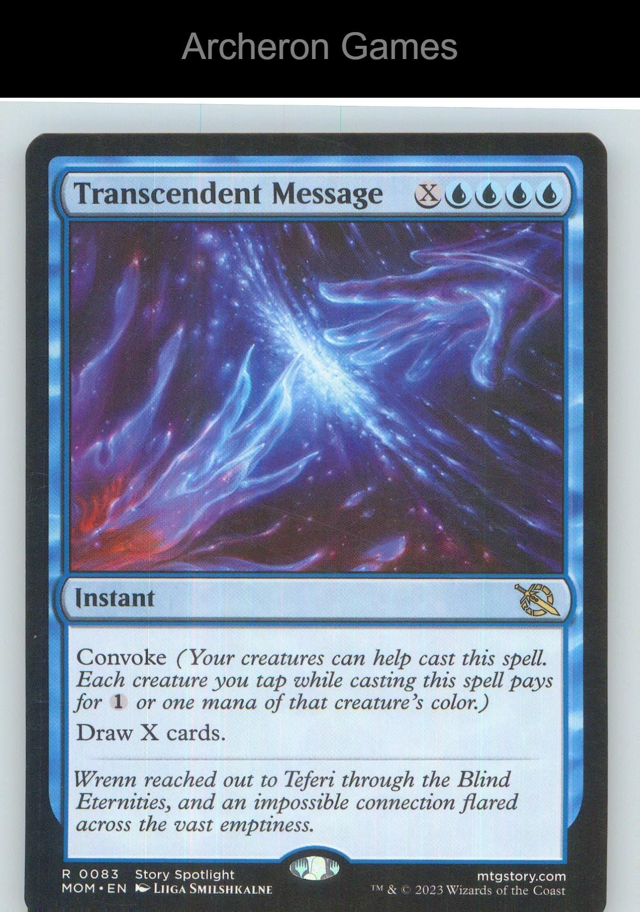 Transcendent Message MOM 83 R MTG Card NM/EX+