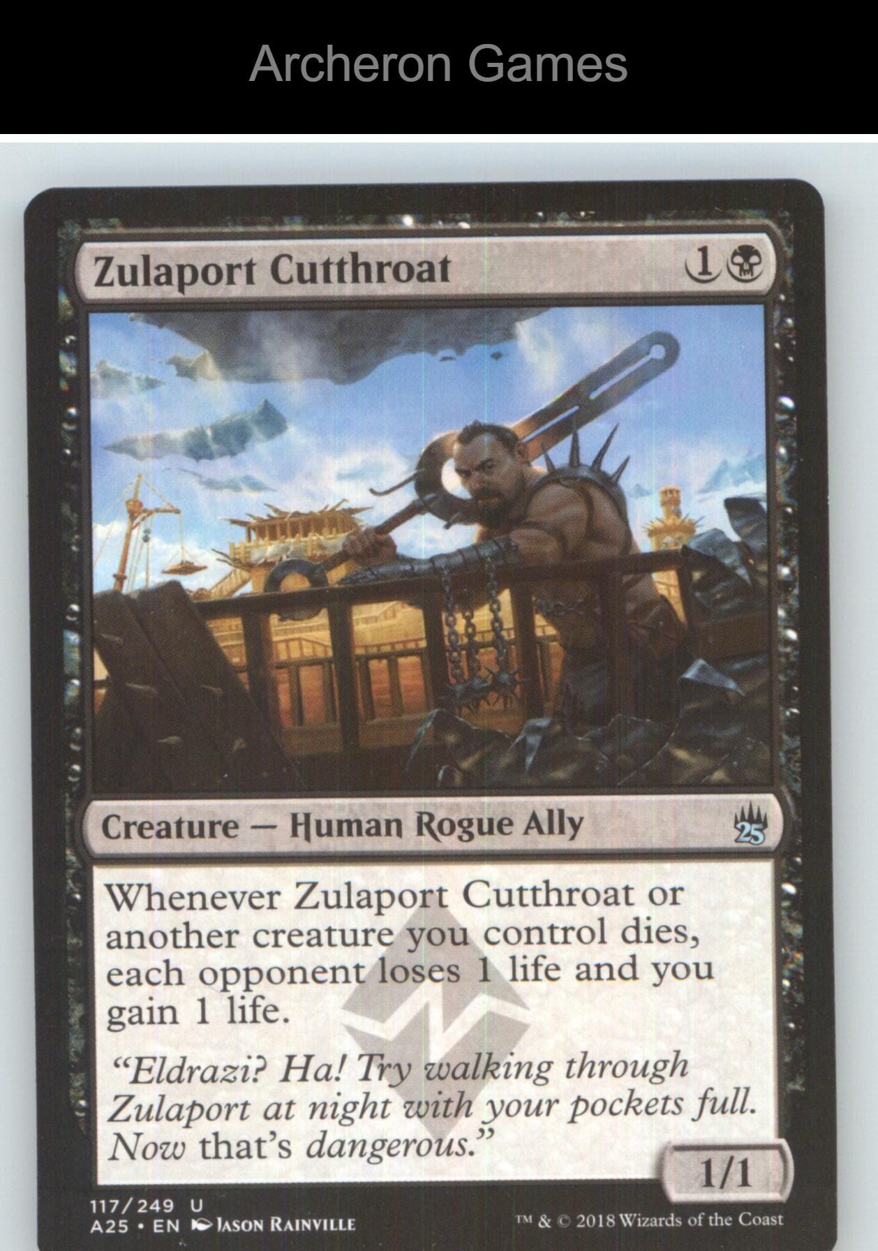 Zulaport Cutthroat A25 117 UC MTG Card NM/EX+