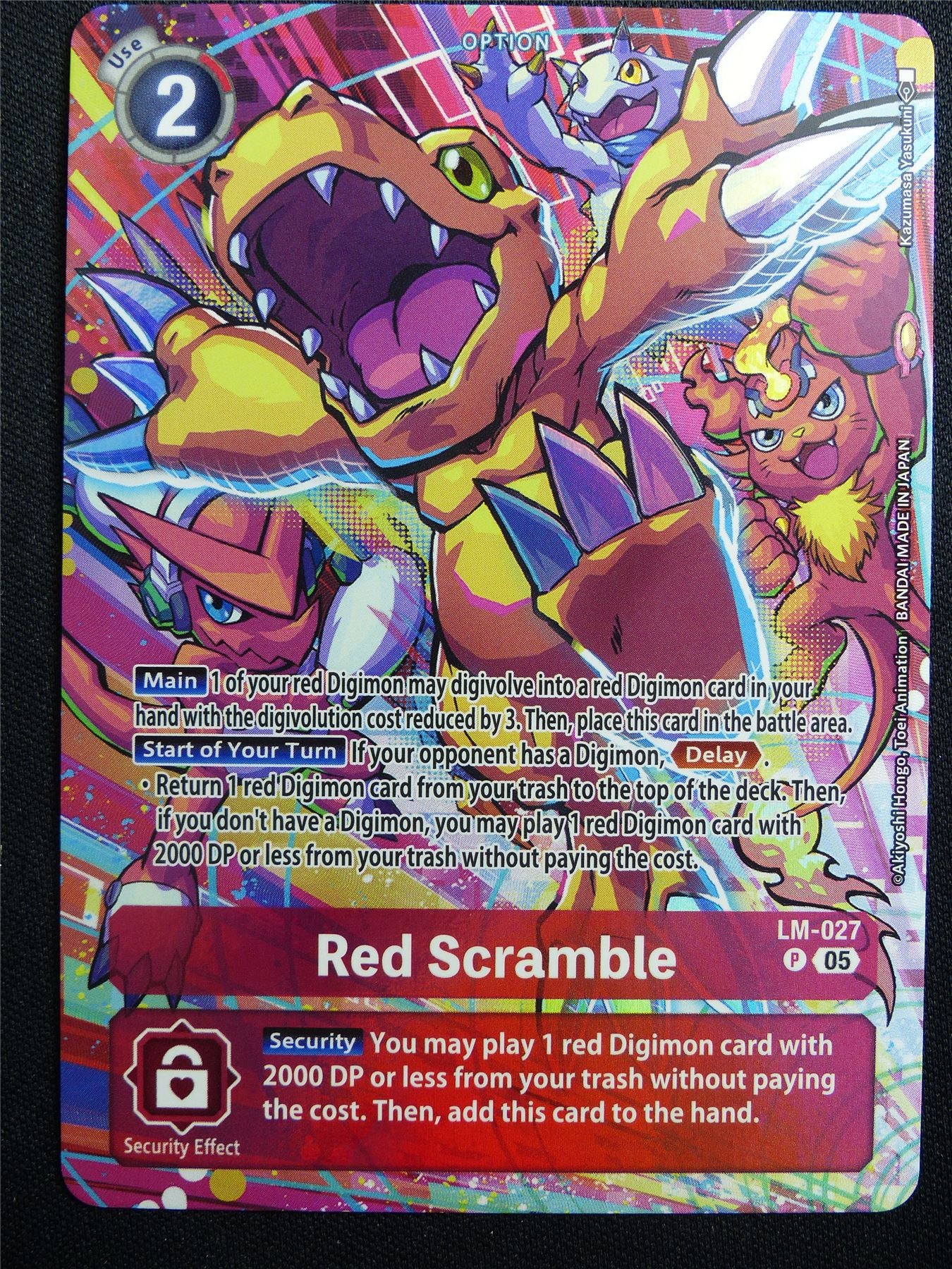 Red Scramble LM-027 Foil Alt Art - Digimon Card #2YW