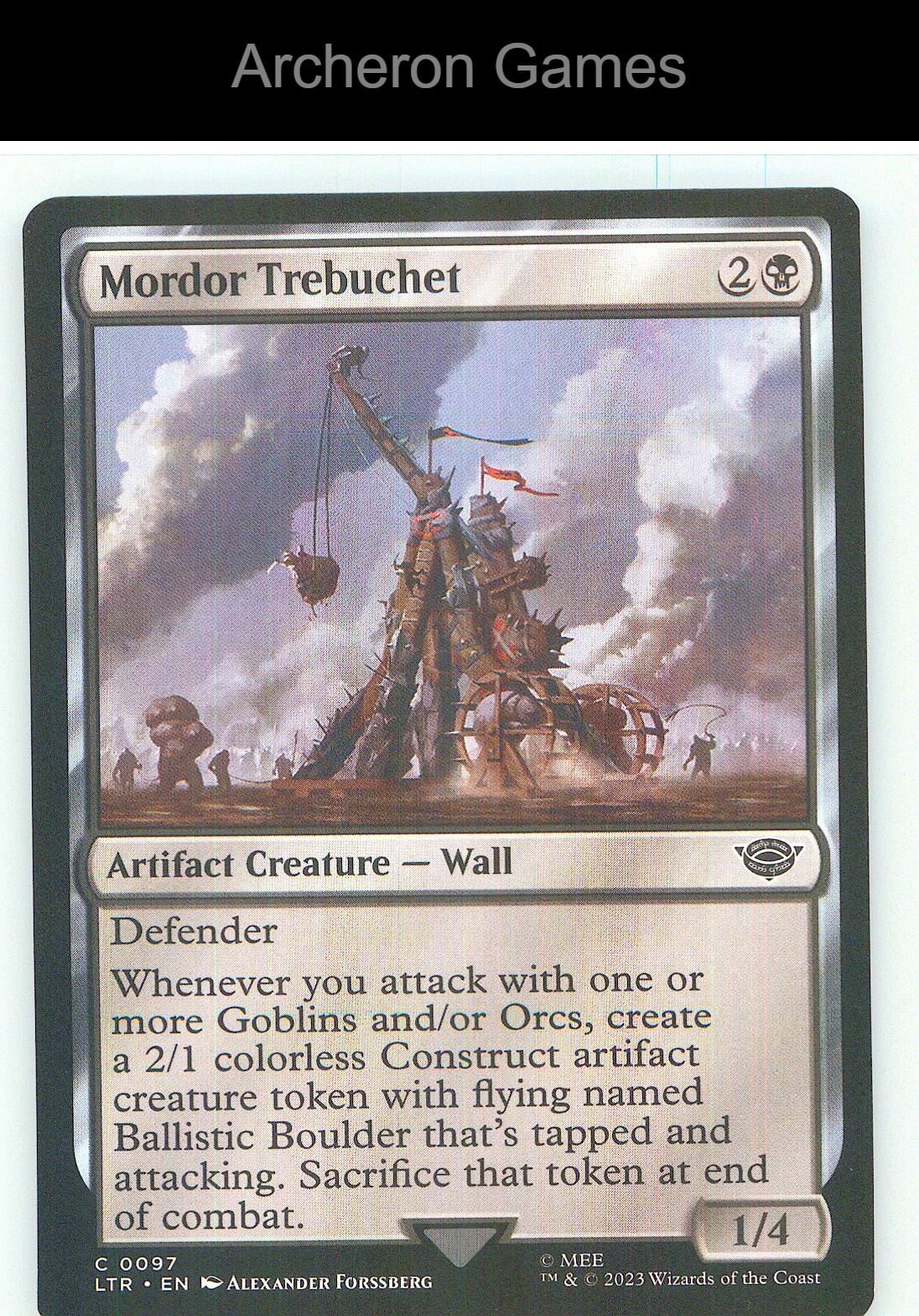 Mordor Trebuchet LTR 97 C MTG Card NM/EX+