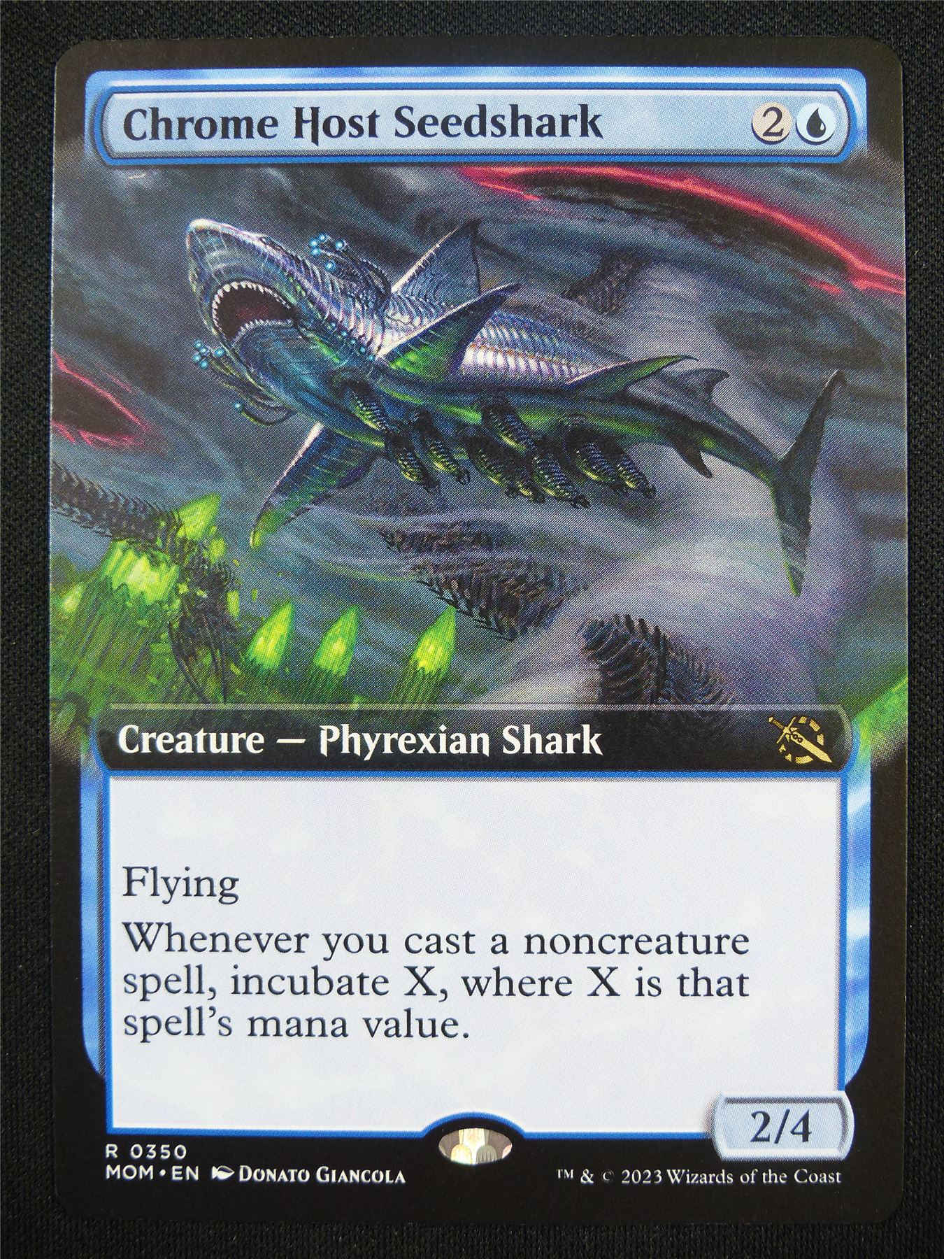 Chrome Host Seedshark Extended Art - MOM - Mtg Card #3XZ