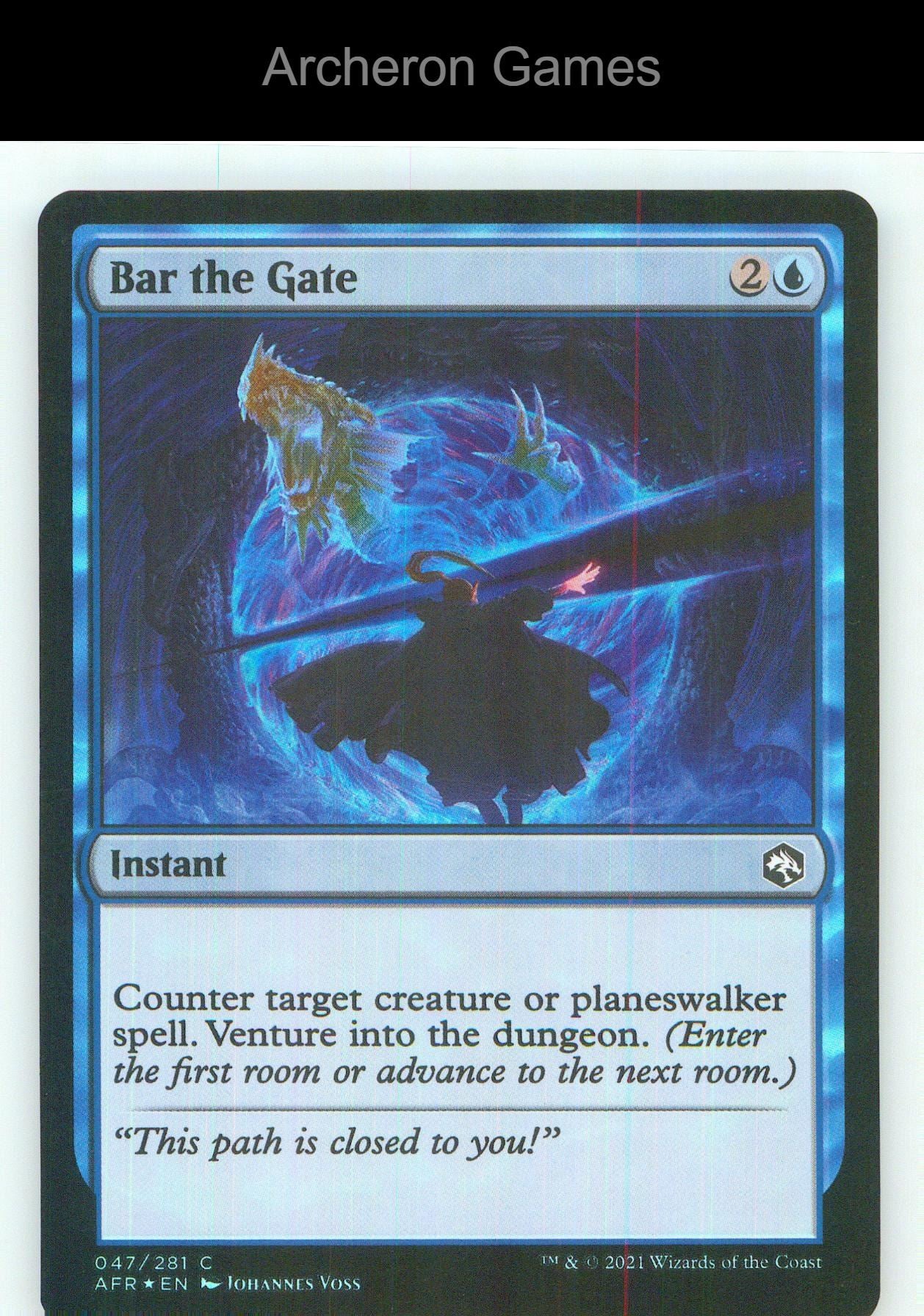 Bar the Gate AFR 47 C MTG Card NM/EX+ Foil