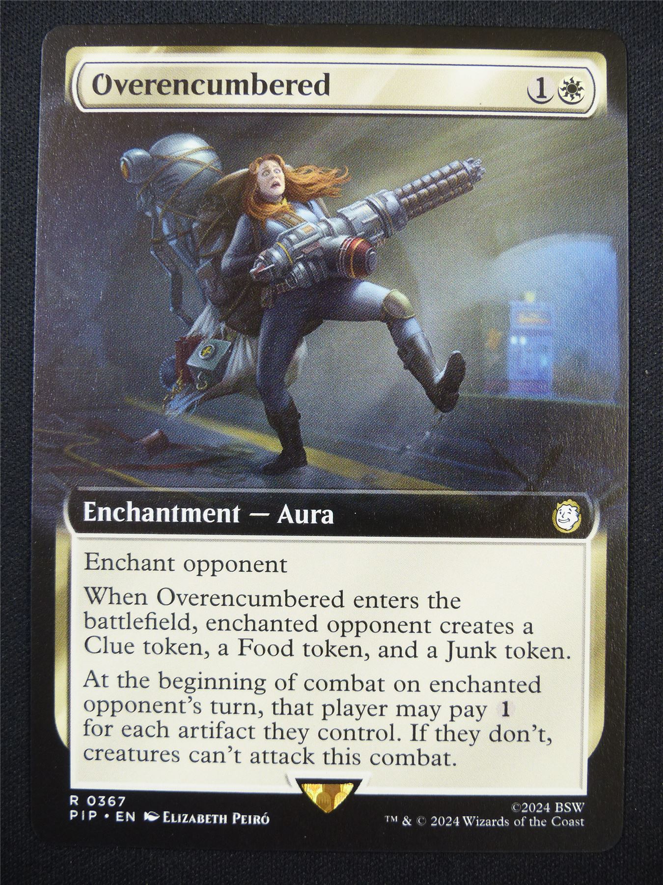 Overencumbered Extended Art - PIP - Mtg Card #5RI  Archeron