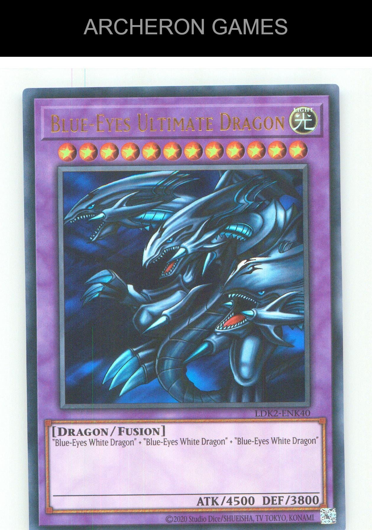 Blue-Eyes Ultimate Dragon UR YUGIOH Card Unlimited