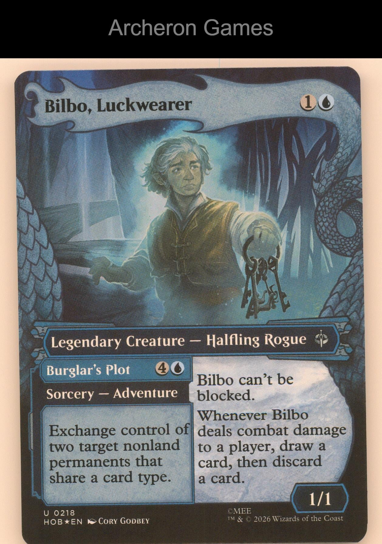 Bilbo, Luckwearer (Showcase) HOB 218 UC MTG Card The Hobbit
