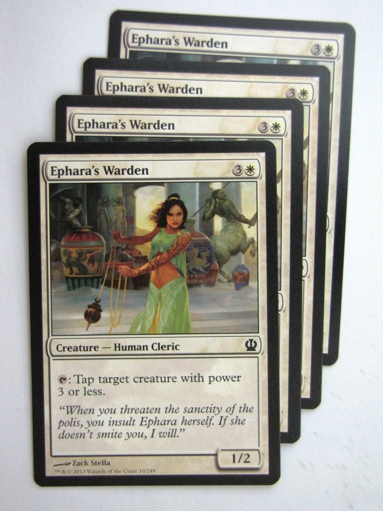 MTG Magic Cards: EPHARA'S WARDEN x4 Theros playset # 23J40