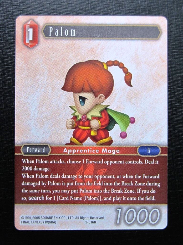 Final Fantasy Cards: PALOM 2-106R # 27G63