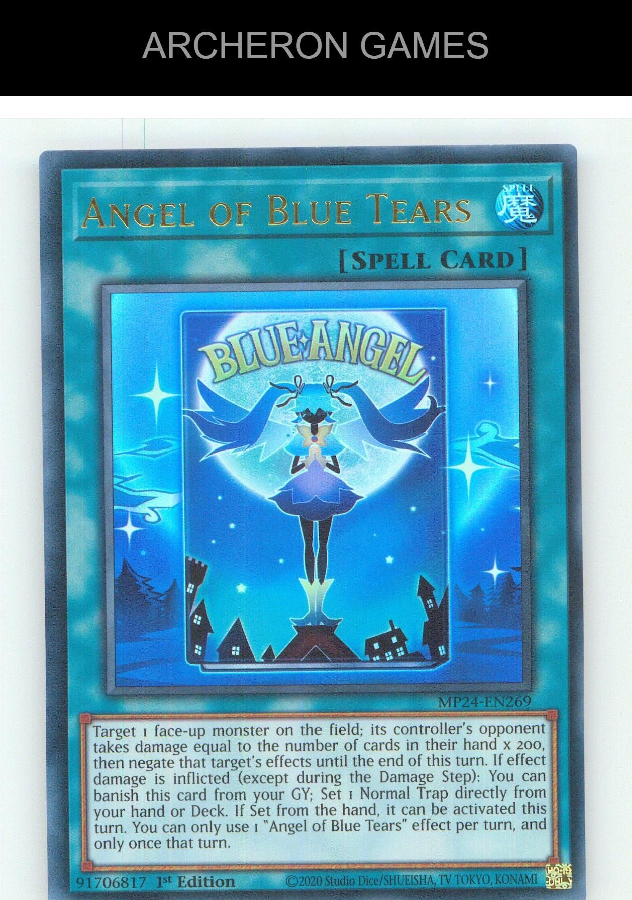 Angel of Blue Tears UR YUGIOH Card 1st Edition